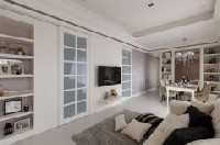 66平單身公寓 新古典風格裝修效果圖